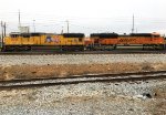 BNSF 8470 coupled to a friendly foe